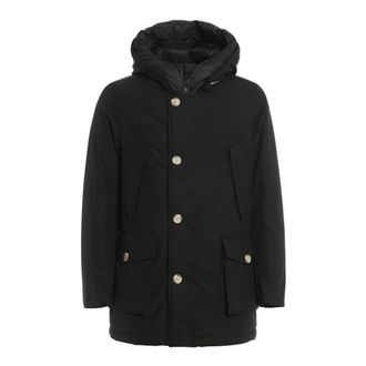 Woolrich Winter Jackets, male, Black, Size: XL Parka