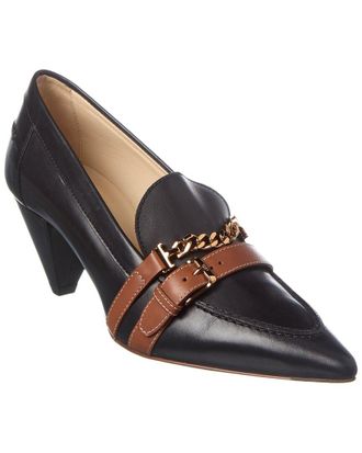 Tod's TodS Logo Leather Pump