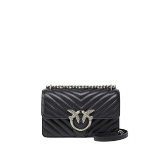 Pinko Cross Body Bags, female, Black, Size: ONE SIZE Mini Love Bag One