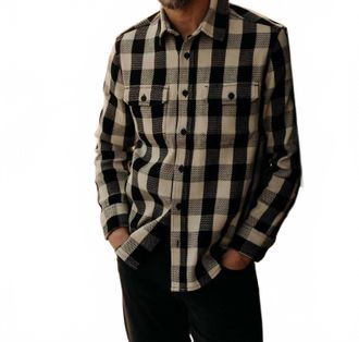 Taylor Stitch The Division Shirt In Black Ingigo Check