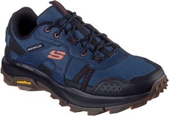 Skechers Mens Equalizer 5.0 Trail Solix Creek Trekking Low Cut Shoes, Navy Leather/Textile/Black Trim, 9 UK