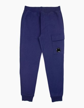 C.P. Company Mens Cp Company Diagonal Raised Fleece Lens Sweat Pant Medieval Blue 868 - Navy - Size: XS