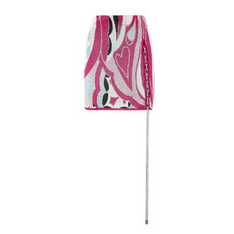 Philipp Plein Rokken, Dames, Veelkleurig, M, Katoen, Fuchsia Rok