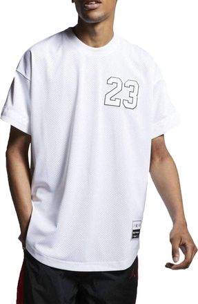 Nike Mens Jordan Jsw Flight Mesh Jersey In White