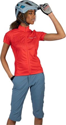 Endura Dames Hummvee Lite Fietsshorts 3/4 (Blauw Staal)