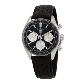 Tag Heuer Pre-owned Tag Heuer Carrera Chronograph Automatic Black Dial Mens Watch CBS2210.FC6534