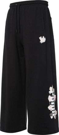 Puma (WMNS) PUMA Logo Printing Knitting Casual Pants Black 532046-01