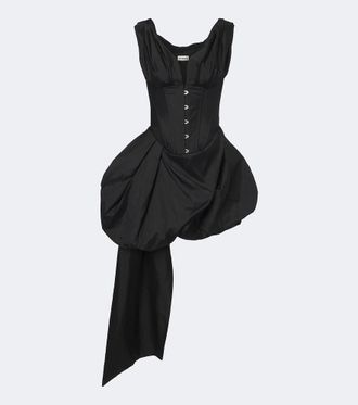 Staud Abito Fabianne in seta a corsetto