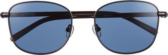 Jacquemus Aviator Sunglasses in Black/Light Gold/Black/Navy at Nordstrom