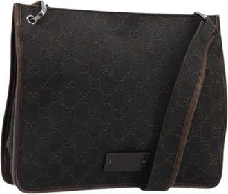 Gucci Pre-owned Cross Body Bags, female, Brown, Size: ONE SIZE Pre-owned Vintage Shoulder Bag