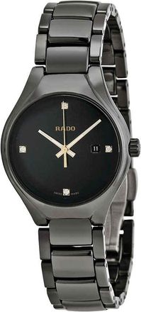 Rado True Black Dial Black Ceramic Ladies Watch R27059712
