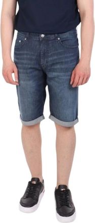 Karl Lagerfeld Carpenter Denim Shorts - Heren - Denim shorts - Blauw - W33 - Denim - Korte Broeken