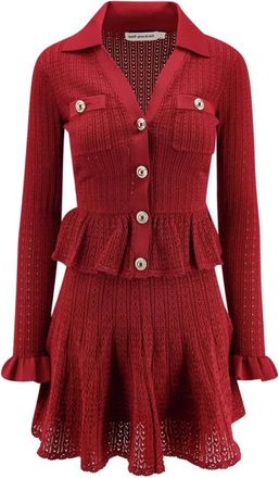 Self Portrait Mujer, Vestidos, Rojo, Talla: L