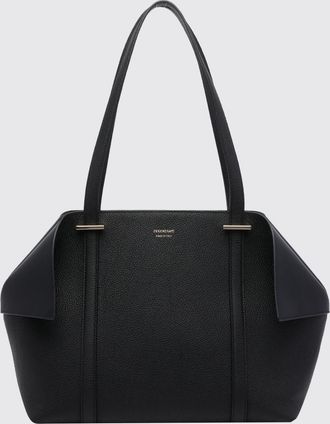 Ferragamo Borsa tote medium Ferragamo in pelle a grana con risvolti