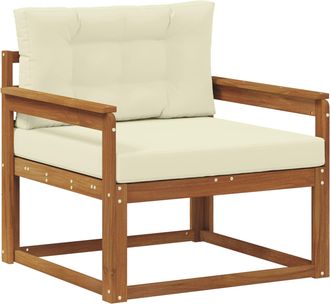 vidaXL Sof&aacute; Intermedio De Exterior Madera De Acacia S&oacute;lida Vidaxl