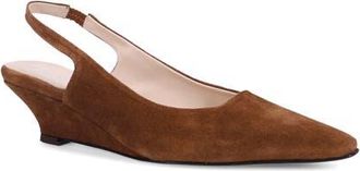 Ron White Bryne Pointed Toe Slingback Pump in Saddle at Nordstrom, Size 35.5