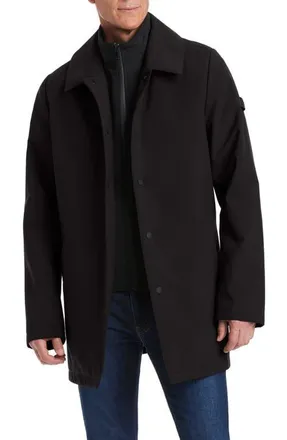 Vince Camuto Longline Jacket with Bib in Black at Nordstrom, Size Xx-Large