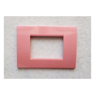 Trade Shop Trade Shop - Placca Placche Placchete Compatibili Living Light In Abs 3 4 7 Posti Colorate - Rosa