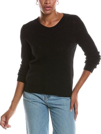 Naadam Coastal Cashmere Novelty Stitch Crewneck Sweater