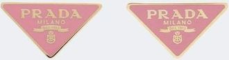 Prada Pendientes de esmalte triangulares