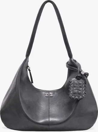 Ganni Grey Steel XXL Hobo Bag