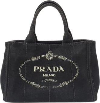 Prada Pre-owned Canapa 1Bg 439 Tote Bag - Dames - Vintage Shopper - Zwart - ONE Size - Vintage