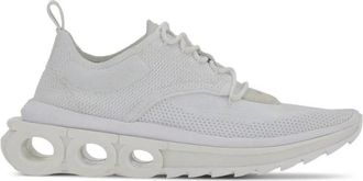 Ferragamo Nylon Athletic Sneakers - Heren - Sneakers - Wit - 42 1/2 EU - Nylon - Schoenen