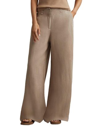 Reiss Demi Wide Leg Garment Dye Pant