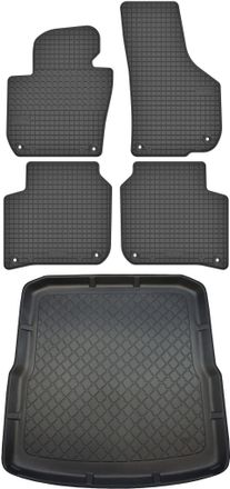 OEM Skoda Superb Ii Kombi De Noviembre De 2009 A Agosto De 2015. Juego De Alfombrillas De Goma Para Coche Y Alfombrilla Para Maletero