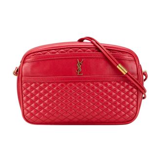 Saint Laurent Pre-owned Camera Quilted Bag - Dames - Pre-owned - Rood - Maat: ONE Size