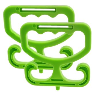 Generic Grocery Bag Carrier - Ergonomic Grip,Shopping Bag Holder Handle Each Holds Up to 100lbs - for Cart Trash Delivery Food Supermarket