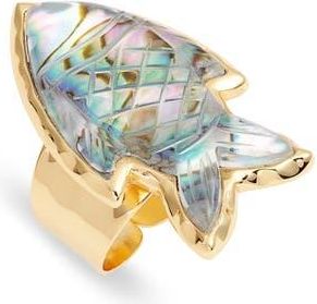 Nest Abalone Fish Adjustable Ring in Blue Multi at Nordstrom