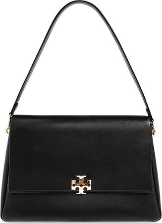 Tory Burch Tory Burch leren draagtas met logoplaat