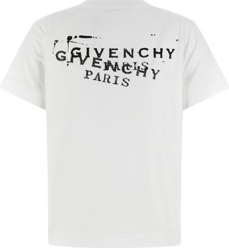 Givenchy Logo-Stamp Cotton T-Shirt - White