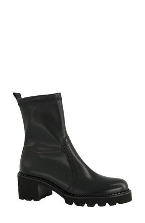 Paul Green Eddie Combat Boot in Black Combo at Nordstrom, Size 10.5