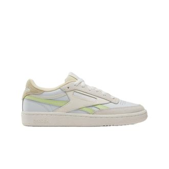 Reebok Womens Club C Revenge Sneakers, Moon/Astro Lime/Weathered White, 9.5
