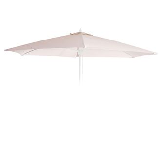 Hhg Funda De Recambio Para Parasol Florida, Funda De Recambio Para Parasol, &Oslash; 3m Poli&eacute;ster 6 Varillas, Crema