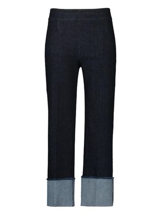 Avenue Montaigne Bonnie cuffed-hem jeans - Blauw