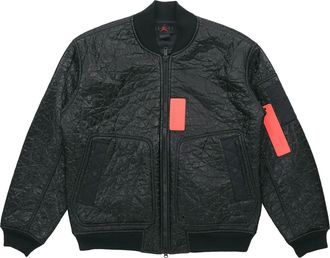 Nike Jordan Air Jordan 23 Engineered MA-1 Mens Basketball Embroidered LOGO Baseball Jacket Black CD5713-010