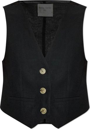 Forte_Forte Dames, Jassen, Zwart, Maat: XS Leer