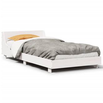 Berkfield Home Bed Frame without Mattress White 90x200 cm Solid Wood Pine