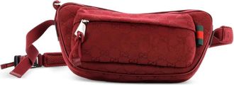Gucci Front Pocket Sling Bag GG Canvas Large crossbody bag - Rood