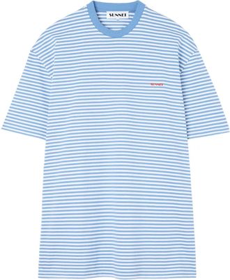 Sunnei T-shirt a righe - Blu