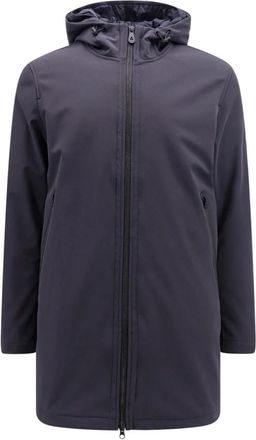 Peuterey Giolita Nylon Lange Jas - Heren - Parka Jassen - Blauw - 2XL - Nylon - Jassen