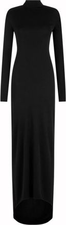 Tom Ford Black Mock Collar Maxi Dress