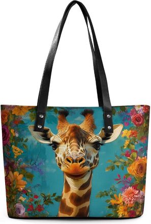 Generic Giraffe Tote Bags for Women Cute Shoulder Purses Handbags