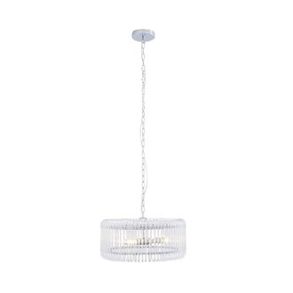 Pagazzi May 3-Light Chrome Ceiling Pendant in Silver