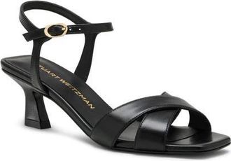 Stuart Weitzman Vinnie Sandal 50 in Black at Nordstrom, Size 9.5