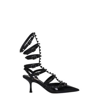 Valentino Garavani Dames, Schoenen, Zwart, Maat: 41 EU Leer