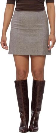 Modstr&ouml;m Cecarmd Rok - Dames - Rokken - Beige - Maat: S